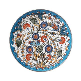 Seraturq-Turkish-Iznik-Ceramic-Wall-Plate-C