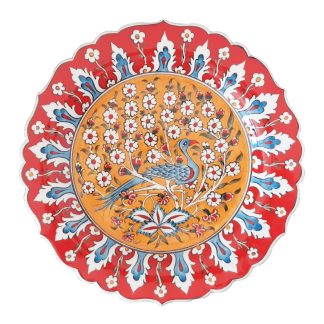 Seraturq-Turkish-Iznik-Ceramic-Wall-Plate-D