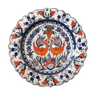 Seraturq-Turkish-Iznik-Ceramic-Wall-Plate-F